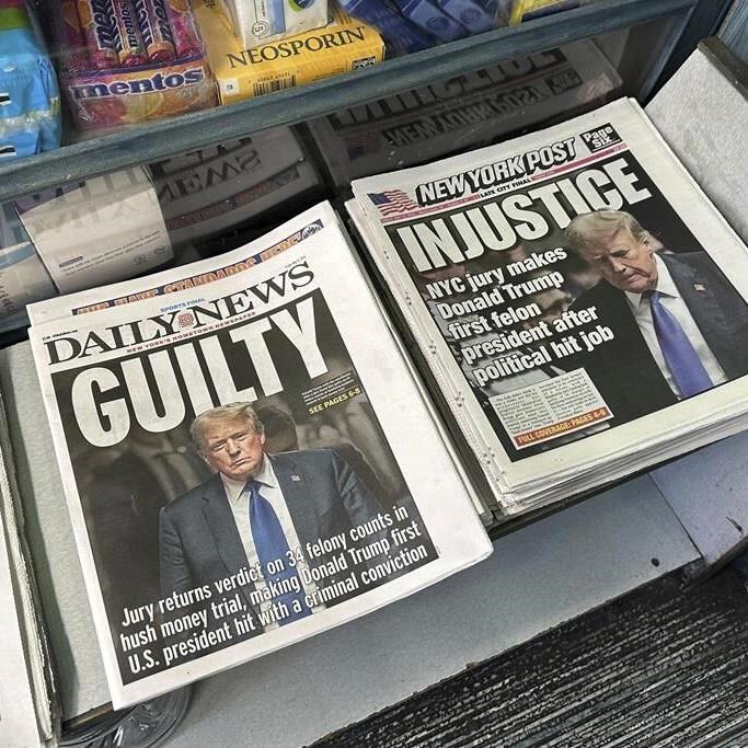 How the media covered the aftermath of Trump's conviction - and his remarks the following morning